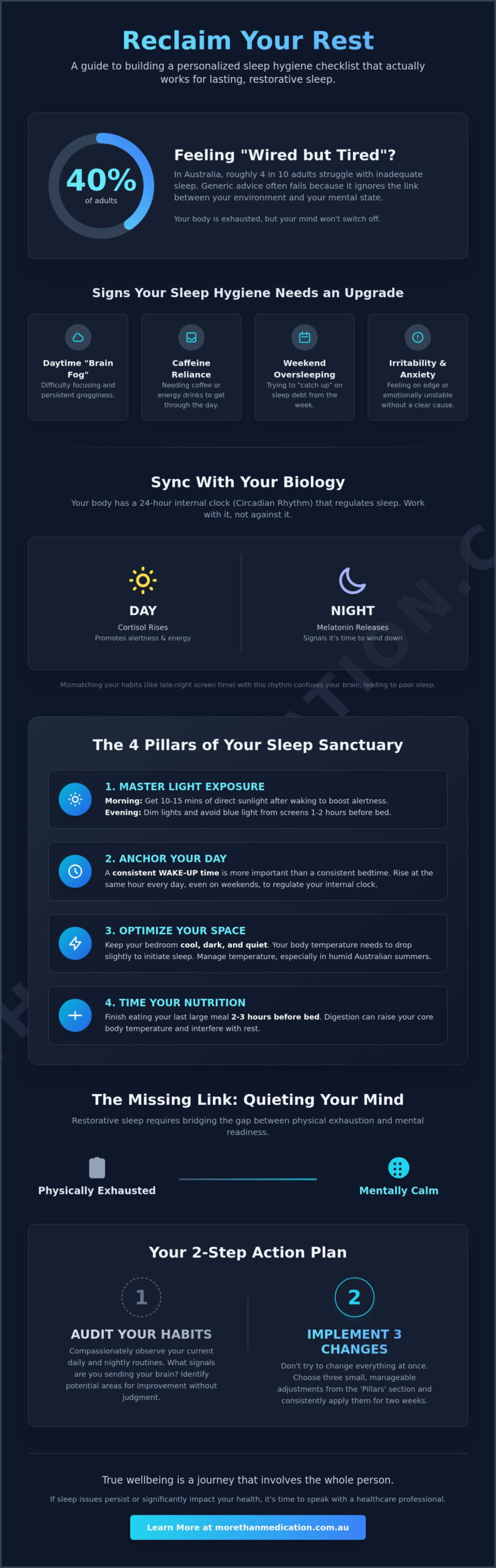Creating a Sleep Hygiene Checklist That Works: A Holistic Guide for 2026